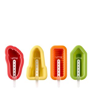 Lékué Iskremformer med ulike figurer 4 stk multi