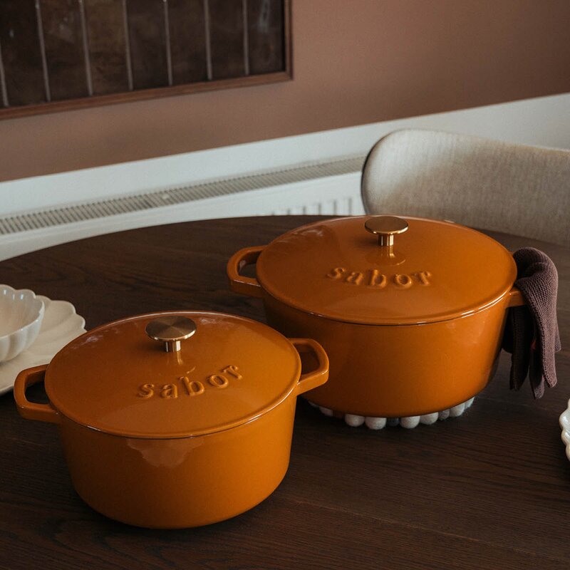 Sabor Classic støpejernsgryte 4,4L pumpkin spice