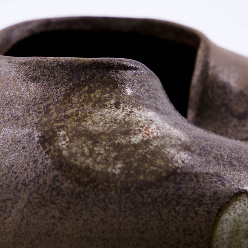 House Doctor Vase Expo 19 cm brun/off-white