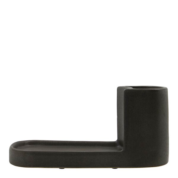 Meraki Datura børste- og såpeholder 26x12,5 cm mørk grå