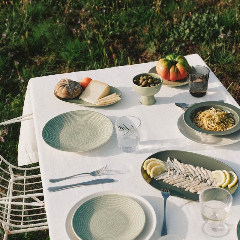 Arabia 24h dyp tallerken 22 cm vintergrønn