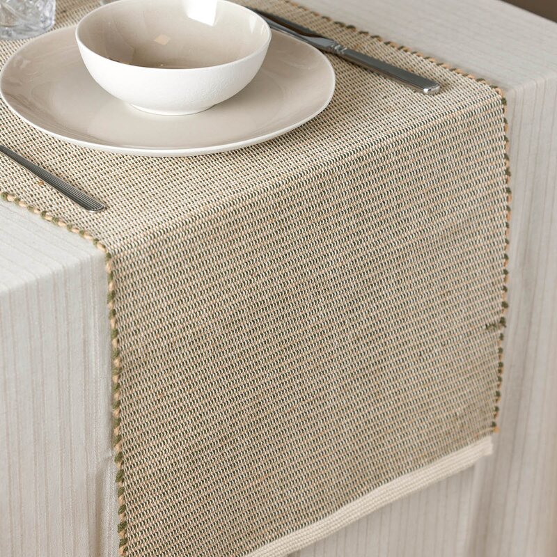 Holmen Birk løper 35x100 cm grønn