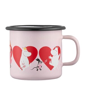 Muurla Mummikopp emalje 25 cl hjerte rød