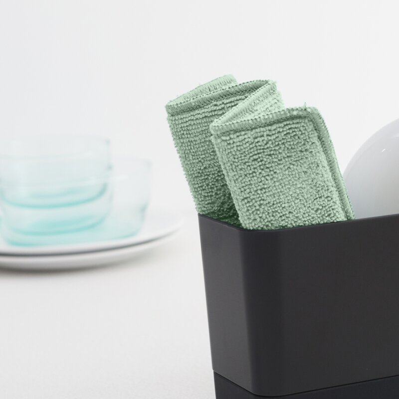 Brabantia SinkSide mikrofiberputer 3 stk jade green/grå/hvit