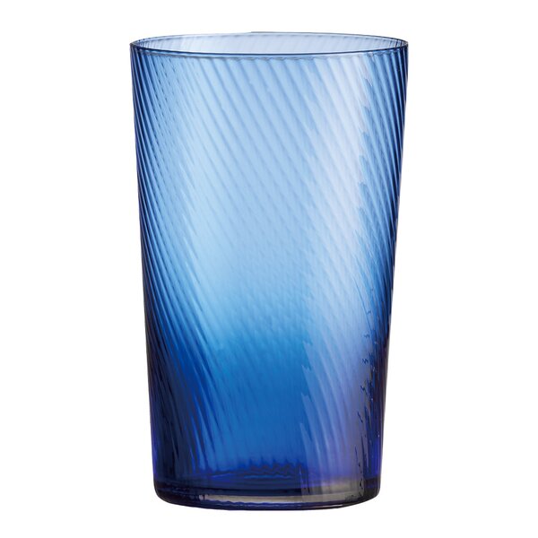 Aida RAW Unique swirl highball glass 45 cl dark blue