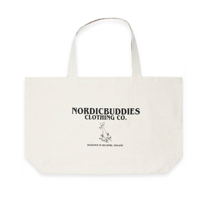 Nordicbuddies Mummi handlenett XL 65x41 cm Sniff beige