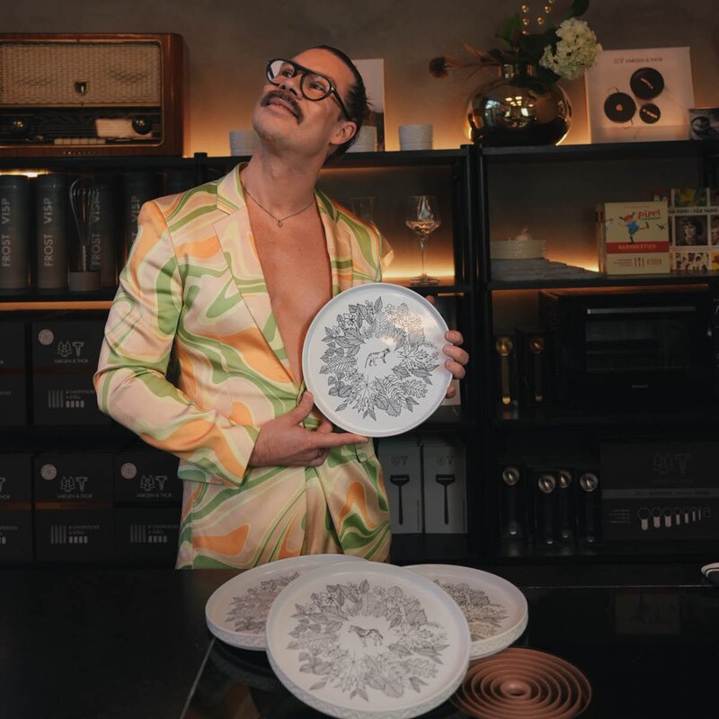 Vargen & Thor Servisen C tallerken 25 cm 4 stk Kostcirkeln Kalle Möller Edition