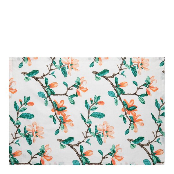Stiernholm Magnolia kjøkkenhåndkle 50x70 cm hvit