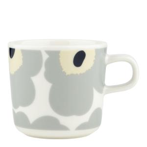 Marimekko Unikko kopp 20 cl hvit/grå/sand/mørkblå