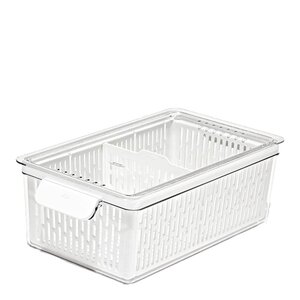 Oxo Oppbevaringsboks til kjøleskap 32x12 cm klar/hvit