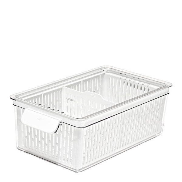 Oxo Oppbevaringsboks til kjøleskap 32x12 cm klar/hvit