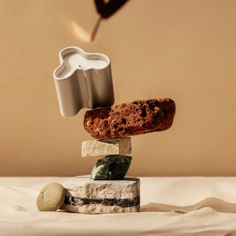 iittala Aalto duftlys 8 cm sand