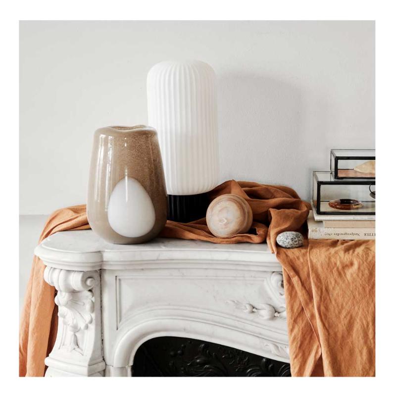 Broste Copenhagen Ada Dot vase 26 cm simply taupe