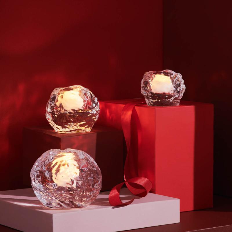 Kosta Boda Snowball votive lysestake 7 cm