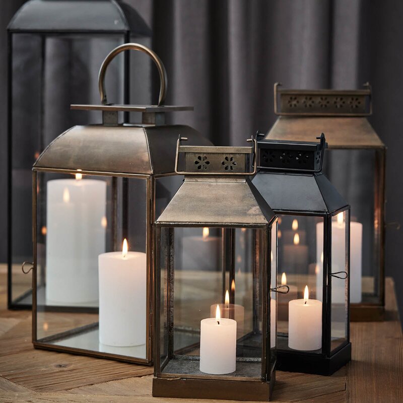 Lene Bjerre Sigrid lykt 42 cm antikk gull