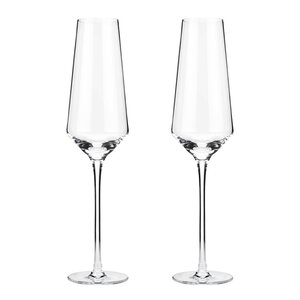 Viski Raye vinklet champagneglass i krystall 24 cl 2 stk