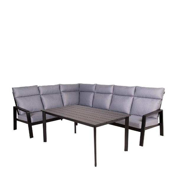 Easy Living Clyde hjørnegruppe matt svart