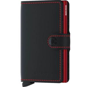 Secrid Miniwallet lommebok m/kortholder svart/rød