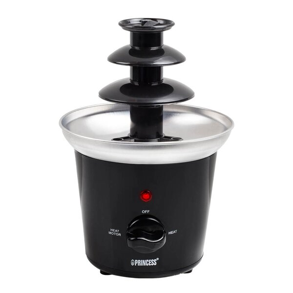 PRINCESS Sjokoladefontene 292994 i rustfritt stål 32W svart