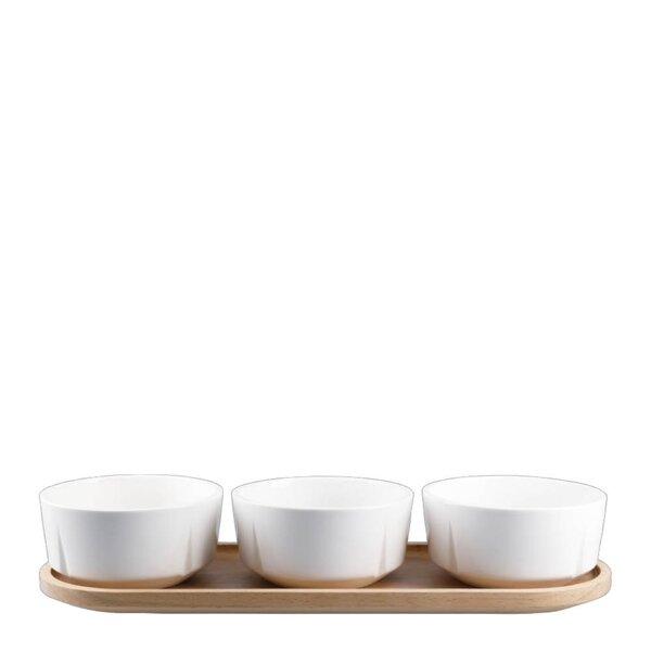 Rosendahl Grand Cru tapassett 33x12 cm 3 stk hvit