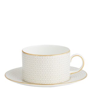 Wedgwood Gio Gold tekopp & asjett sett 2 deler
