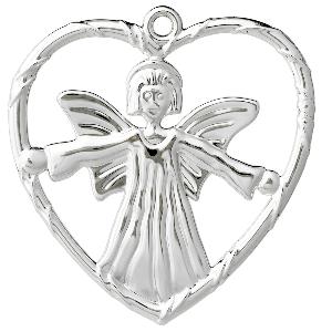 Rosendahl Karen Blixen engel i hjerte 7 cm sølv