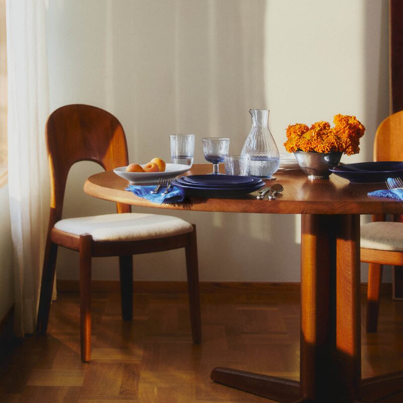 Rörstrand Blå Eld serveringsfat 24x35 cm blå