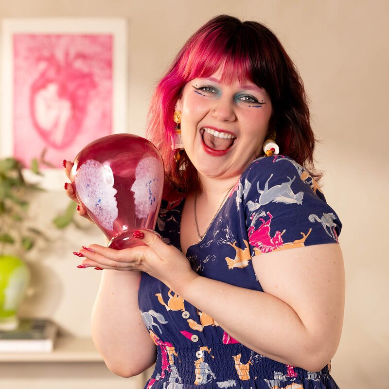 Magnor Vi Møtes vase 18 cm rosa