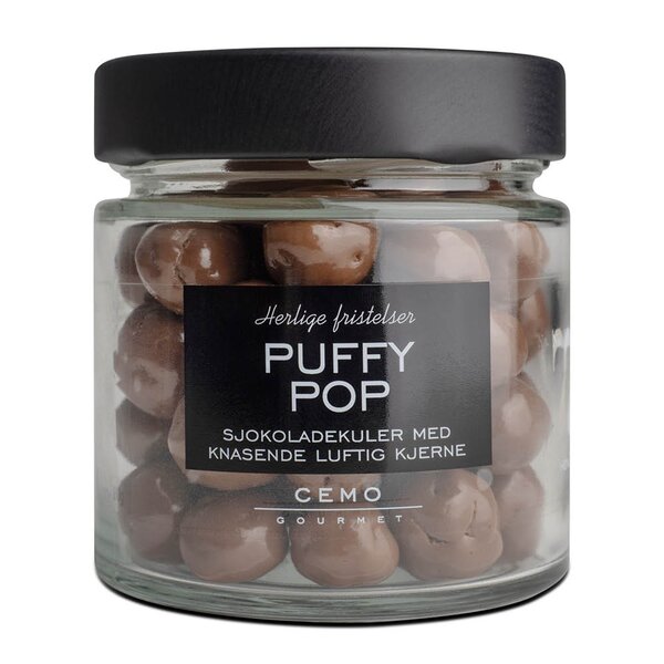 Cemo Puffy Pop sjokoladekuler 80g