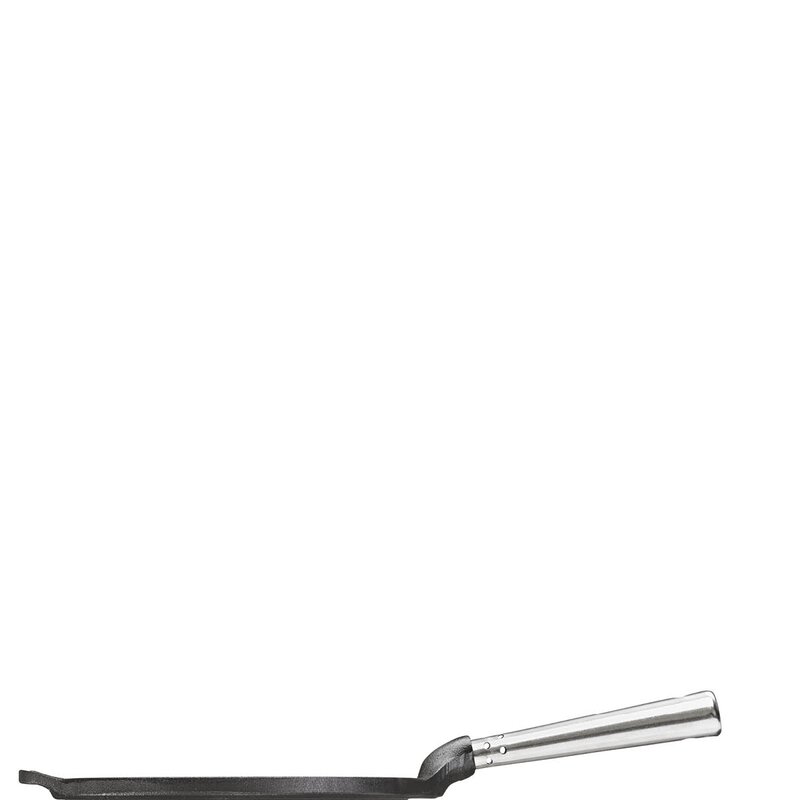 Skeppshult Professional hjerteformet lappepanne med stål håndtak 23 cm støpejern