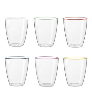 Aida - Life in colour Art vannglass 29 cl 6 stk multi