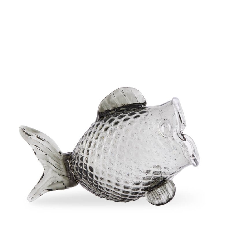 Pols Potten Fat Fish krukke 38 cm mørkegrå