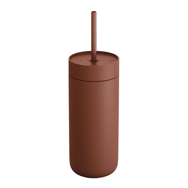 Fellow Carter Cold Desert Capsule tumbler med sugerør 475 ml sienna