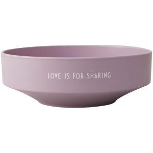 Design Letters Favourite skål stor Love is for sharing lavender