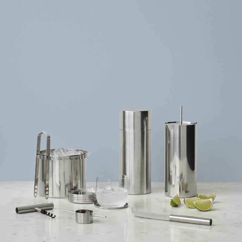 Stelton Arne Jacobsen glassbrikker 6 stk stål
