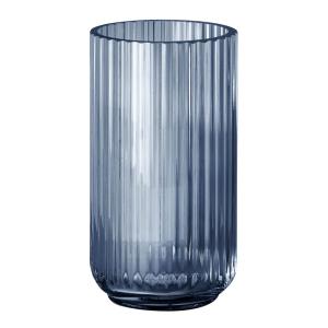 LYNGBY Vase 20 cm blått glass