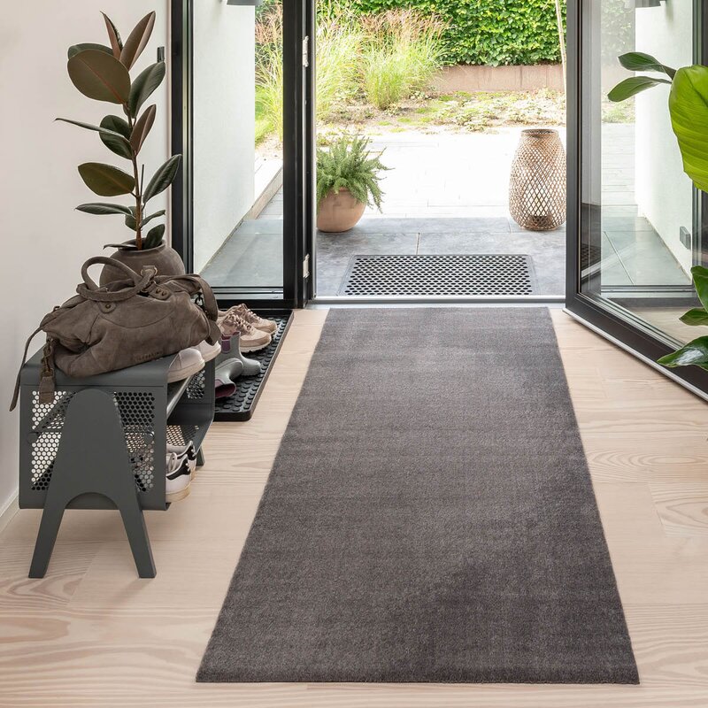 Tica Copenhagen Unicolor gulvmatte 200x90 cm steelgrey