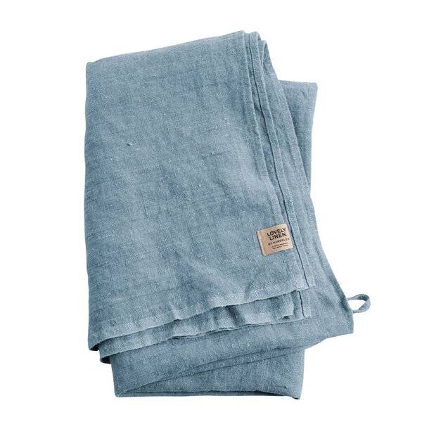 Lovley Linen Lovely Hamam badehåndkle lin 90x145 cm Dusty Blue