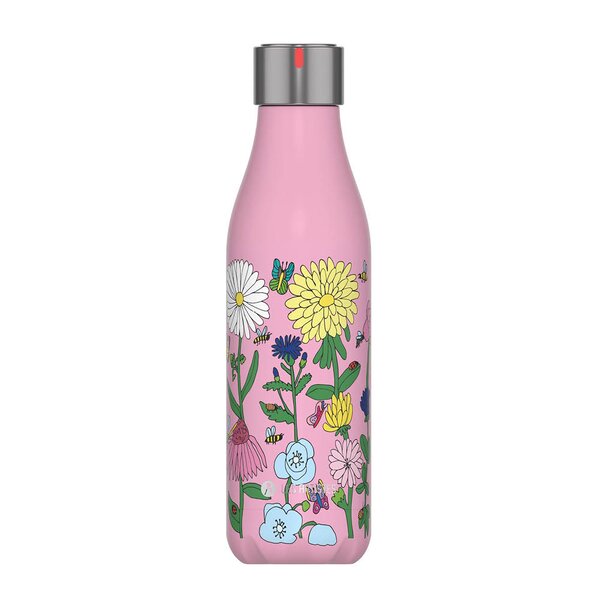 Les Artistes Rosa Sløyfe termoflaske 0,5L Anette Moi store blomster rosa