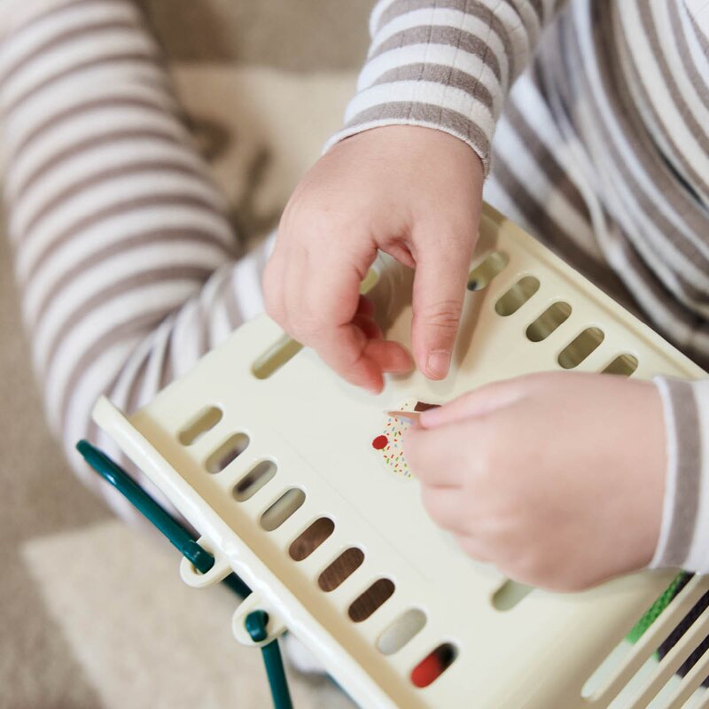 OYOY Yummy handlekurv 19x16x14 cm Mellow