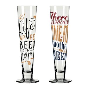Ritzenhoff Heldenfest ølglass 38,5 cl 2 stk multi