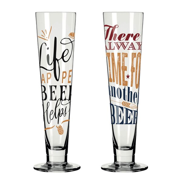 Ritzenhoff - Heldenfest ølglass 38,5 cl 2 stk multi