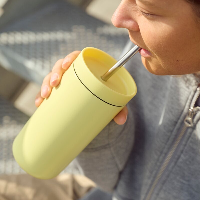 Stelton To Go Sip termokopp med sugerør 40 cl laevis