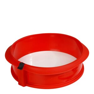 Lékué Springform i silikon med fat 23 cm 2,5 L rød/hvit