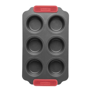 Lékué Bakeform for muffins 6 hull 36x18 cm keramisk non-stick