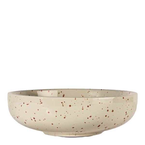 Sagaform Ditte serveringsskål 21x7 cm beige/burgunder