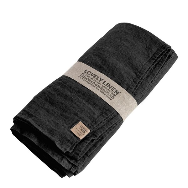 Lovley Linen Lovely bordduk lin 145x300 cm Dark Grey