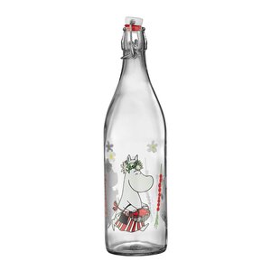 Muurla Mummi glassflaske Markjordbær 1L