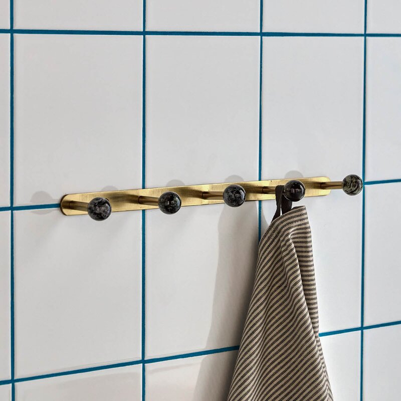 House Doctor Ball knaggrekke 35x2x5 cm svart