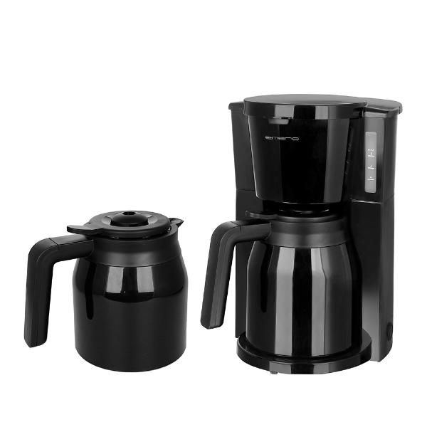 EMERIO Kaffetrakter CME-125050 med 2 termokanner 1L svart